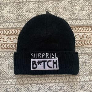 Woman Expressive Graphic Beanie hat